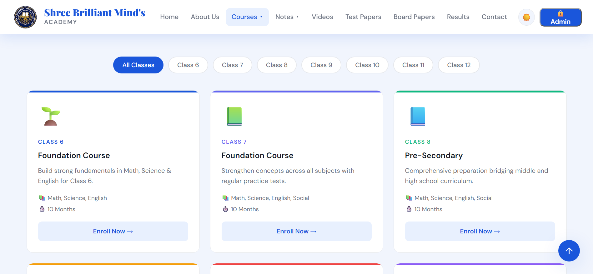 NexaCorp Website demo screenshot